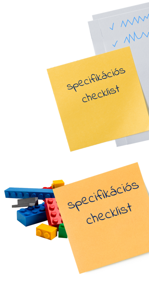 specifikációs checklist Lego-szerűen felépíthető rendszerek